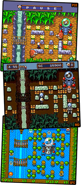  Bomberman '94 vs. Mega Bomberman (MD) vs. SB3 (SFC) 
